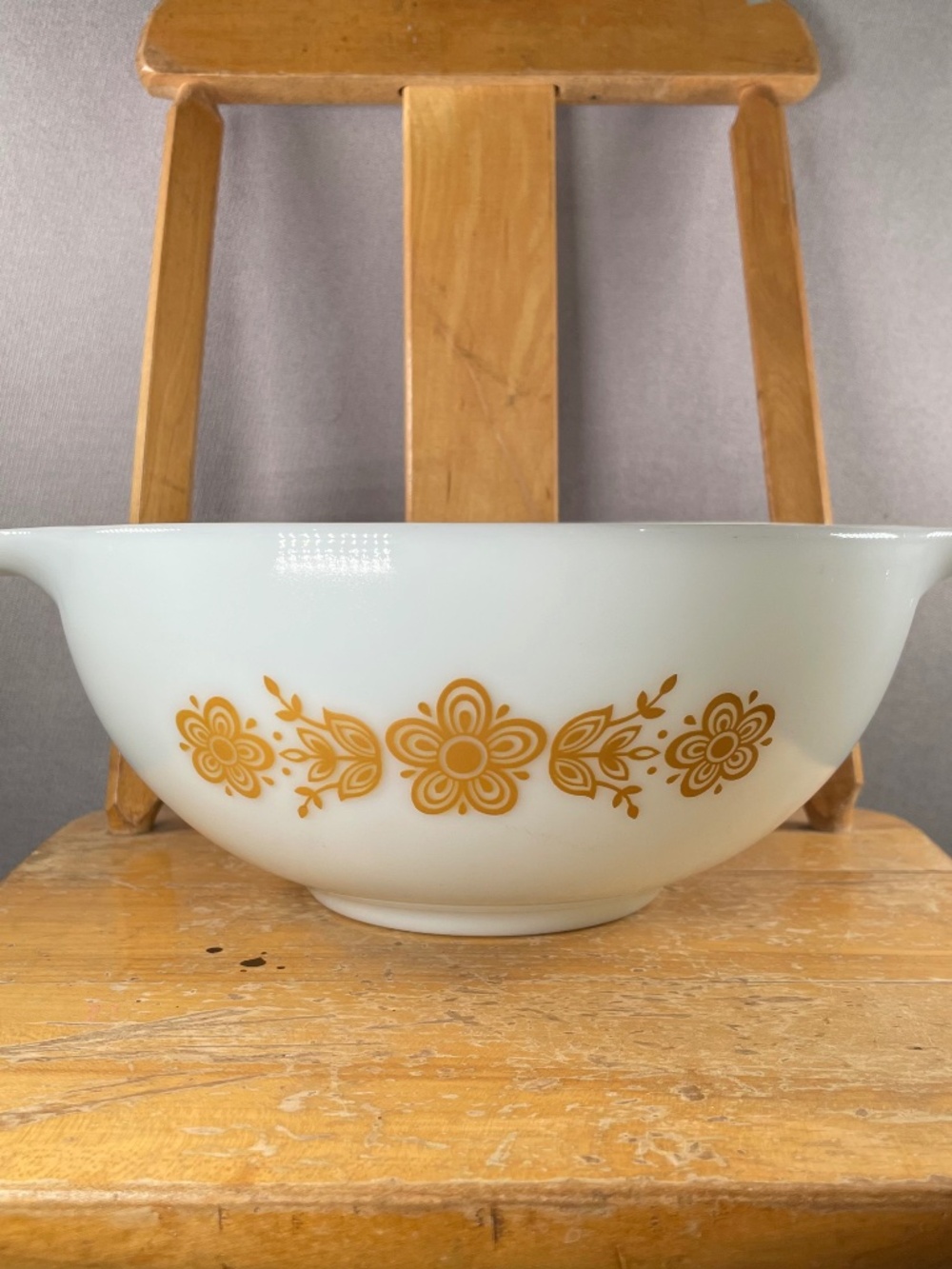 Vintage Pyrex Butterfly Gold Cinderella Mixing Bowl 443 2.5QT 8.5"